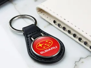 Subaru Auto Key Chain High-End Leather Drift Edition